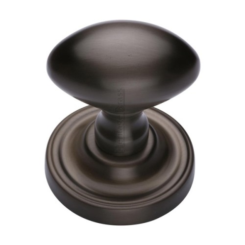 CHELSEA OVAL MORTICE DOOR KNOB ON CONCEALED ROSE